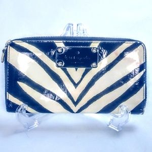 KATE SPADE ANIMAL PRINT PATENT LEATHER WALLET GUC
